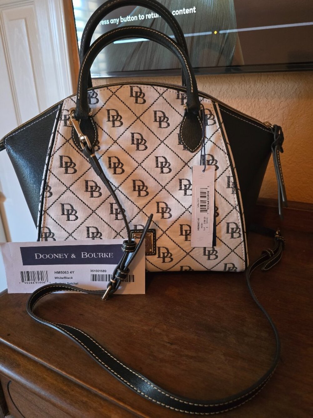 Dooney & Bourke Sydney Signature Satchel